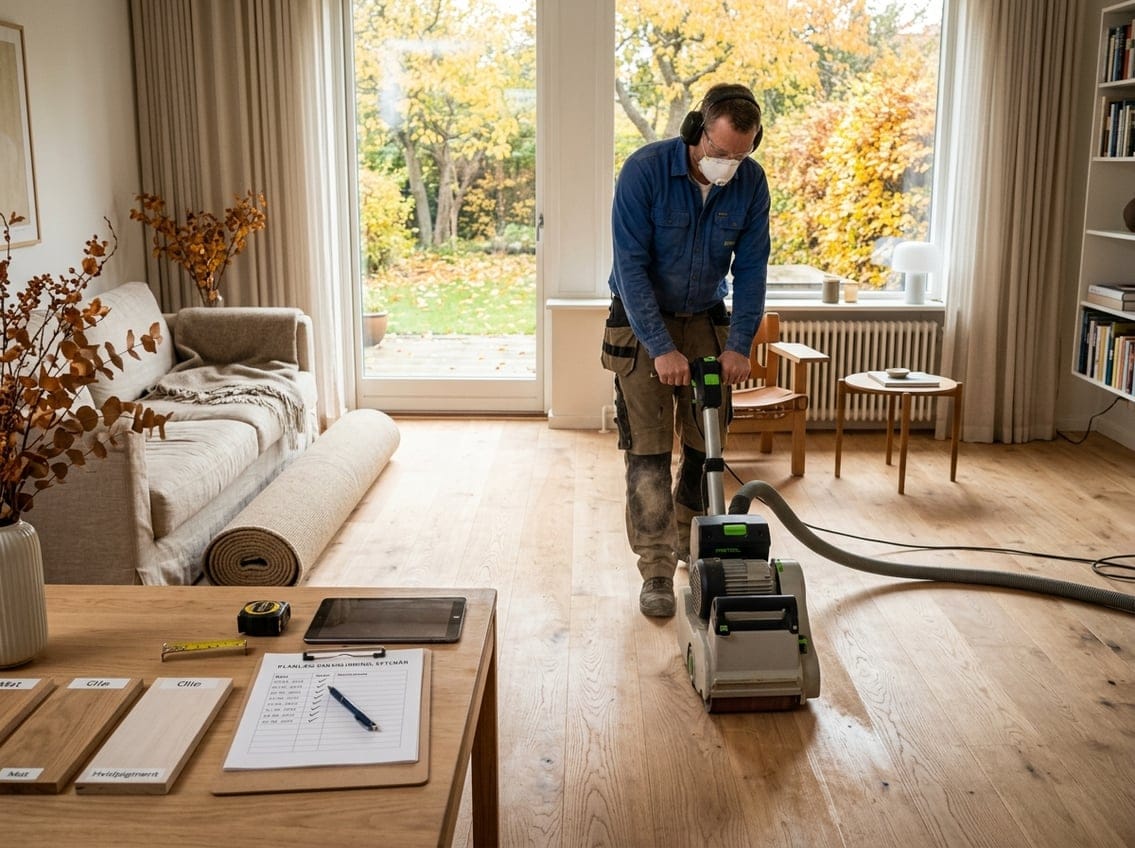 Planlæg gulvslibning så hjemmet er klar til efteråret